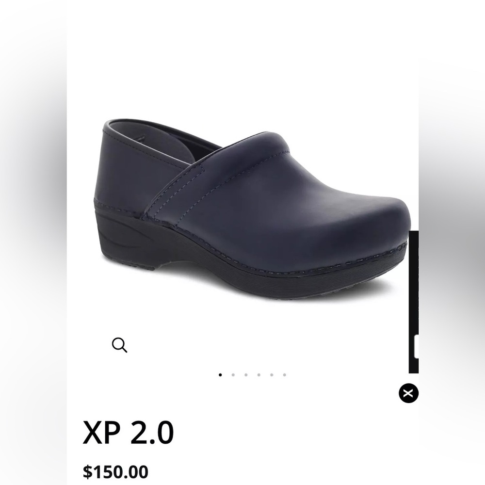 Women's Dansko XP 2.0 39 Navy Waterproof Pull Up Leather Brand New